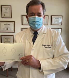 Dr. Douglas Sunde with his Sunde Facelift Grid